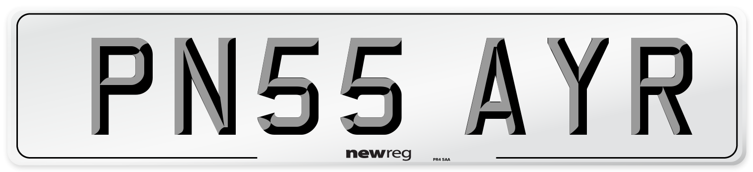 PN55 AYR Number Plate from New Reg